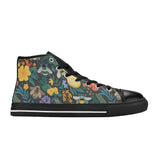 Native Bees and Wildflowers Men’s Classic High Top Canvas Shoes - Bayu Australia